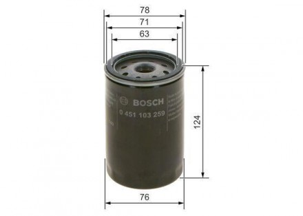 Фильтр масляный Focus (98-) Bosch 0 451 103 259 используется в качестве аналога . . фото 3