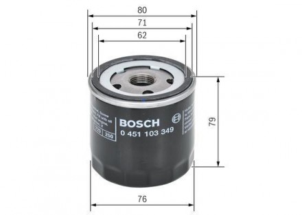 Фильтр масляный Alfasud (72-) Bosch 0 451 103 349 используется в качестве аналог. . фото 3
