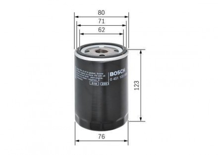 Фильтр масляный 5 (E34) (87-) Bosch 0 451 103 086 используется в качестве аналог. . фото 4