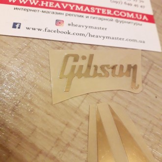 Логотип деколь Gibson Custom лого НАКЛЕЙКА для электрогитары Les Paul LP золотис. . фото 7