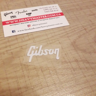 Логотип деколь Gibson лого НАКЛЕЙКА для електрогітари Les Paul LP біла.
На будь-. . фото 4