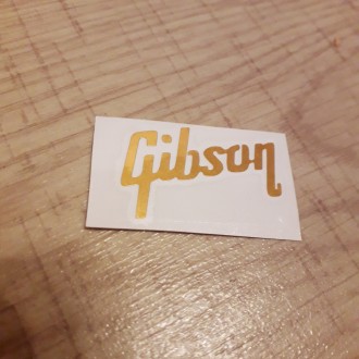 Логотип деколь Gibson лого НАКЛЕЙКА для электрогитары Les Paul LP желтая.
На люб. . фото 3