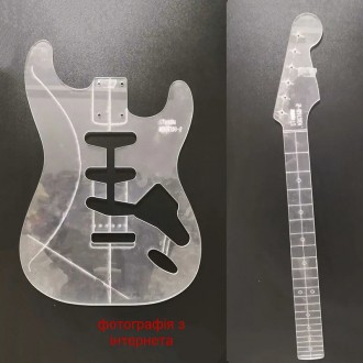Лекало макет на гриф і деку електрогітари Fender Stratocaster ST China ШАБЛОН.
!. . фото 2
