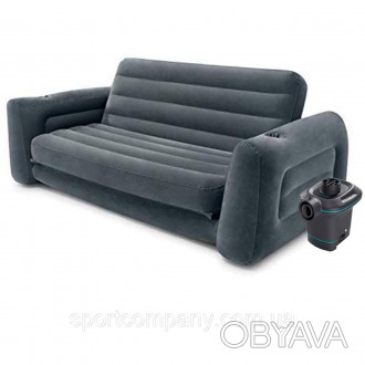 Технічні характеристики товару "Надувний диван Intex 66552 - 3, 203 х 231 х 66 с. . фото 1