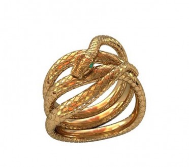 Кольцо Змея
 Данное изделие мы можем изготовить из золота 585 пробы или серебра . . фото 2