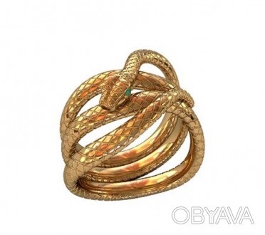 Кольцо Змея
 Данное изделие мы можем изготовить из золота 585 пробы или серебра . . фото 1
