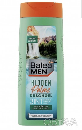 Balea Men Hidden Palms Duschgel 3 in 1 Vegan - Чоловічий гель для душу 3 в 1, 30. . фото 1