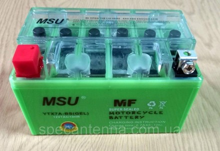 Акумулятор MSU YTX7A-BS (GEL) 12 В 7 А·год.. . фото 2