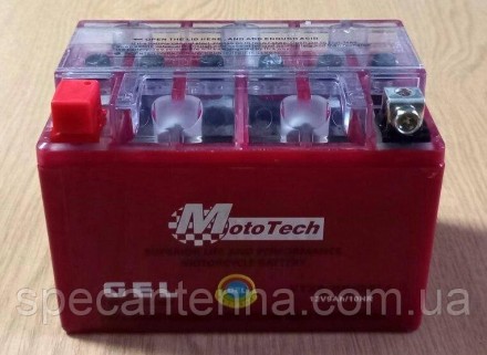 Акумулятор MOTO-TECH YTX9-BS (GEL) 12 В 9 А·год.. . фото 3