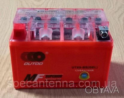 Акумулятор OUTDO UTX9-BS (GEL) 12 В 9 А·год.. . фото 1