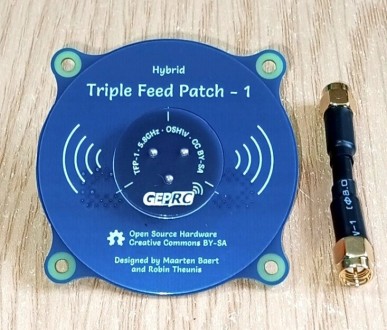 Антенна FPV 5,8GHz 9,4dBi, патч антенна Triple Feed Patch-1, SMA-male. Днепр. фото 1 Антенна FPV 5,8GHz 9,4dBi, патч антенна Triple Feed Patch-1, SMA-male. Днепр. фото 1