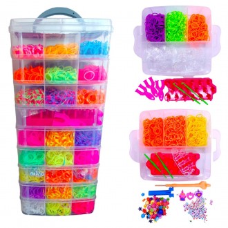 Набор для плетения браслетов из резинок Fashion loom bands set 9 ярусный 15000 р. . фото 2