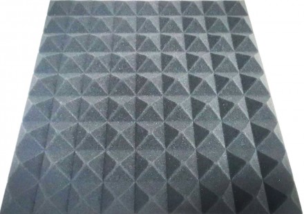  Акустические панели пирамида 0,50х0,50м толщина 50мм темно-серая (графит). 
Изо. . фото 3