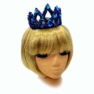  Корона діадема зі стразами синя "Ельза". 
 Блискуча корона зі стразами для ново. . фото 3