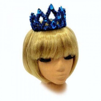  Корона діадема зі стразами синя "Ельза". 
 Блискуча корона зі стразами для ново. . фото 2