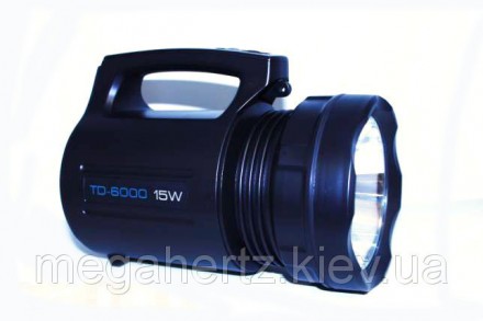 Мощный аккумуляторный фонарь фара TD-6000 15W
Фонарь аккумуляторный TD-6000 15W
. . фото 6