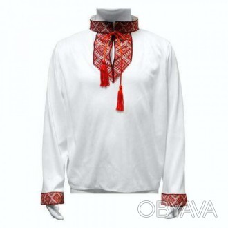  "КОЗАЧОК". Рубашка - вышиванка хлопок, иск. ткань Рубашка - вышиванка в украинс. . фото 1