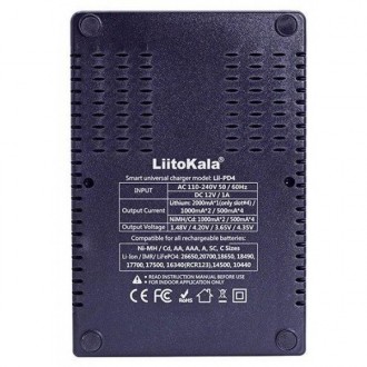 Описание Зарядного устройства для аккумуляторов Liitokala Lii-PD4
LiitoKala Lii-. . фото 3