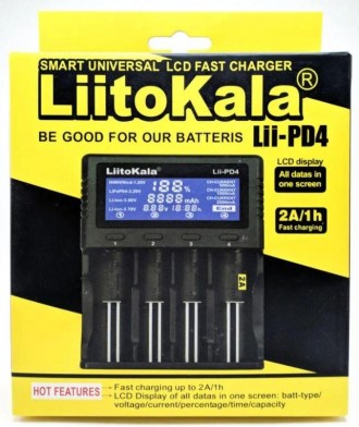 Описание Зарядного устройства для аккумуляторов Liitokala Lii-PD4
LiitoKala Lii-. . фото 8