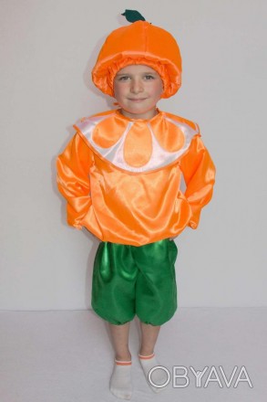  Апельсин №2. Дитячий карнавальний костюм 
 Основна тканина: атлас Наповнювач: с. . фото 1
