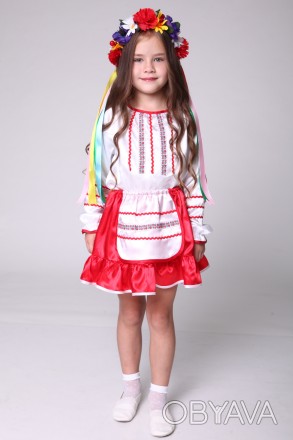  Українка №2/1. Дитячий карнавальний костюм 
 Основна тканина: атлас. 
 Виміри: . . фото 1