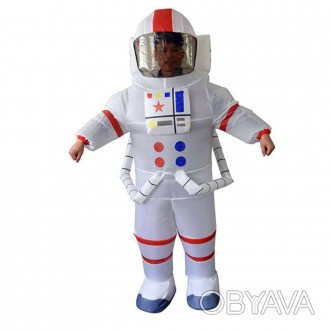  Астронавт. Надувной костюм NK1-0556 Размеры: Высота изделия 190см, голова 50х55. . фото 1