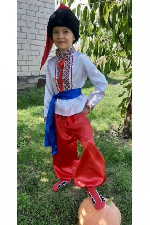  Карнавальный костюм Украинец №5 KA-50262 Основная ткань: атлас Отделочная ткань. . фото 5