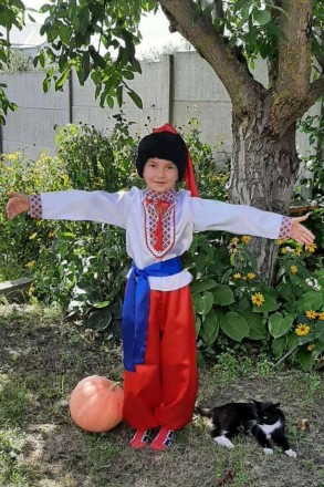  Карнавальный костюм Украинец №5 KA-50262 Основная ткань: атлас Отделочная ткань. . фото 4
