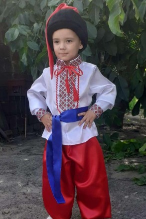  Карнавальный костюм Украинец №5 KA-50262 Основная ткань: атлас Отделочная ткань. . фото 2