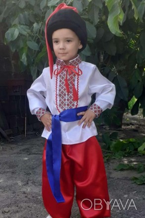  Карнавальный костюм Украинец №5 KA-50262 Основная ткань: атлас Отделочная ткань. . фото 1