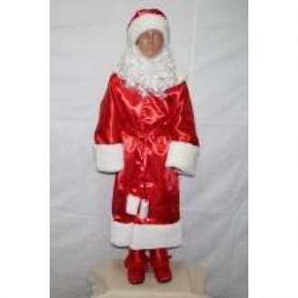 Основна тканина, яка використовується в дитячому костюмі-комплекті Діда Мороза «. . фото 2
