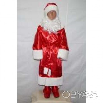 Основна тканина, яка використовується в дитячому костюмі-комплекті Діда Мороза «. . фото 1