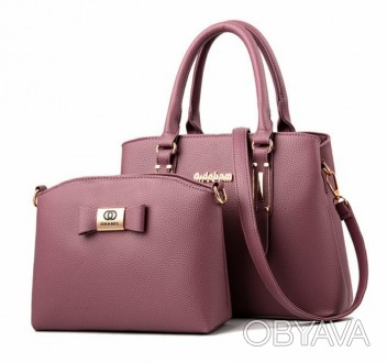 
Набор женская сумка + мини сумочка клатч
 Характеристики:
Материал: качественна. . фото 1