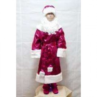 Основна тканина, яка використовується вдитячому костюмі-комплекті Діда Мороза «Б. . фото 2