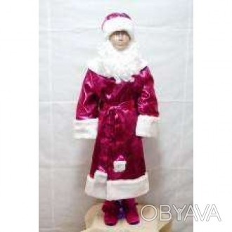 Основна тканина, яка використовується вдитячому костюмі-комплекті Діда Мороза «Б. . фото 1
