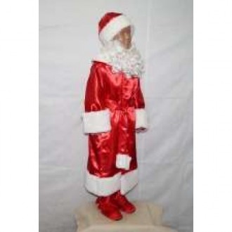 Основна тканина, яка використовується вдитячому костюмі-комплекті Діда Мороза «Ч. . фото 5