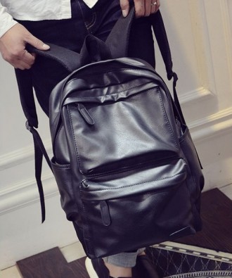 Модный мужской городской рюкзак 
	
	Материал: Плотная и высококачественная ПУ ко. . фото 6
