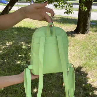 Маленький детский рюкзак с ушками блестками для девочек | Яркий мини рюкзачок дл. . фото 5