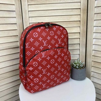 Женский городской рюкзак сумка в стиле Луи Витон, сумка-рюкзак эко кожа бежевый
. . фото 2