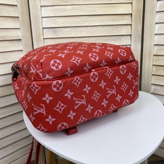 Женский городской рюкзак сумка в стиле Луи Витон, сумка-рюкзак эко кожа бежевый
. . фото 3
