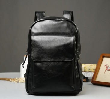 Классический мужской городской рюкзак из эко кожи
Характеристики:
	
	Материал: П. . фото 11