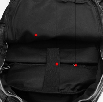Кожаный мужской городской рюкзак большой и вместительный из натуральной кожи чер. . фото 3