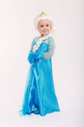  Карнавальне плаття Ельзи зі шлейфом для дівчинки 3-9 років Гарне вбрання, як у . . фото 4