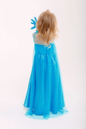  Карнавальне плаття Ельзи зі шлейфом для дівчинки 3-9 років Гарне вбрання, як у . . фото 8