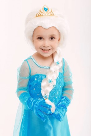  Карнавальне плаття Ельзи зі шлейфом для дівчинки 3-9 років Гарне вбрання, як у . . фото 3