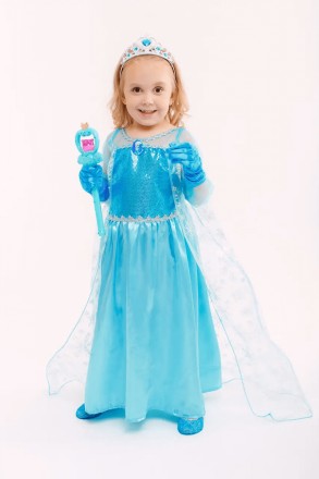  Сукня Принцеси Ельзи з мультфільму "Холодне серце" зі шлейфом Відомий мультфіль. . фото 7