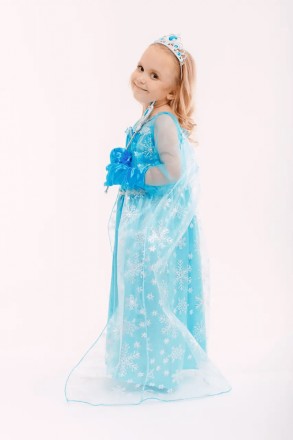  Сукня Принцеси Ельзи з мультфільму "Холодне серце" зі шлейфом Відомий мультфіль. . фото 9