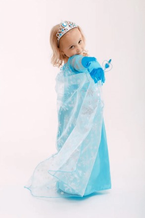  Сукня Принцеси Ельзи з мультфільму "Холодне серце" зі шлейфом Відомий мультфіль. . фото 8