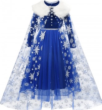  Сукня принцеси Ельзи із синього оксамиту Неймовірне вбрання! Сукня з якісного с. . фото 3