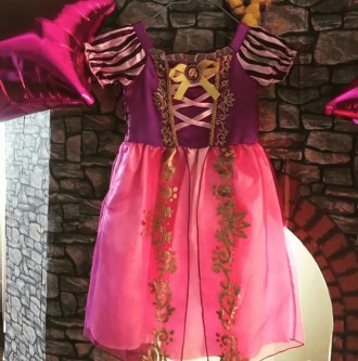  Платье Рапунцель для девочки 3-8 лет Карнавальный костюм одной из самых любимых. . фото 6